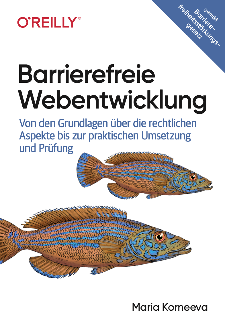 Buchcover von 'Barrierefreie Webentwicklung'